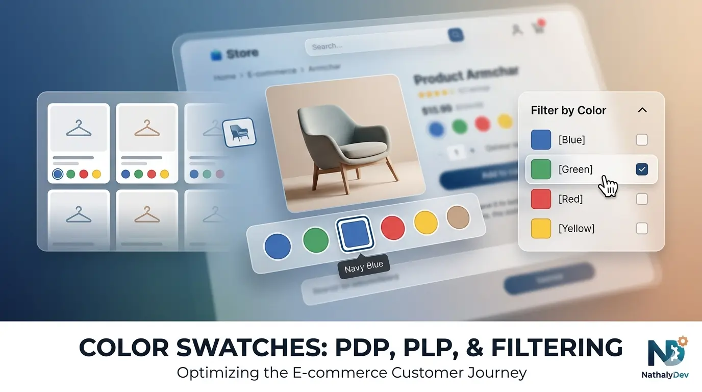 Shopify color swatches on product cards and filters
