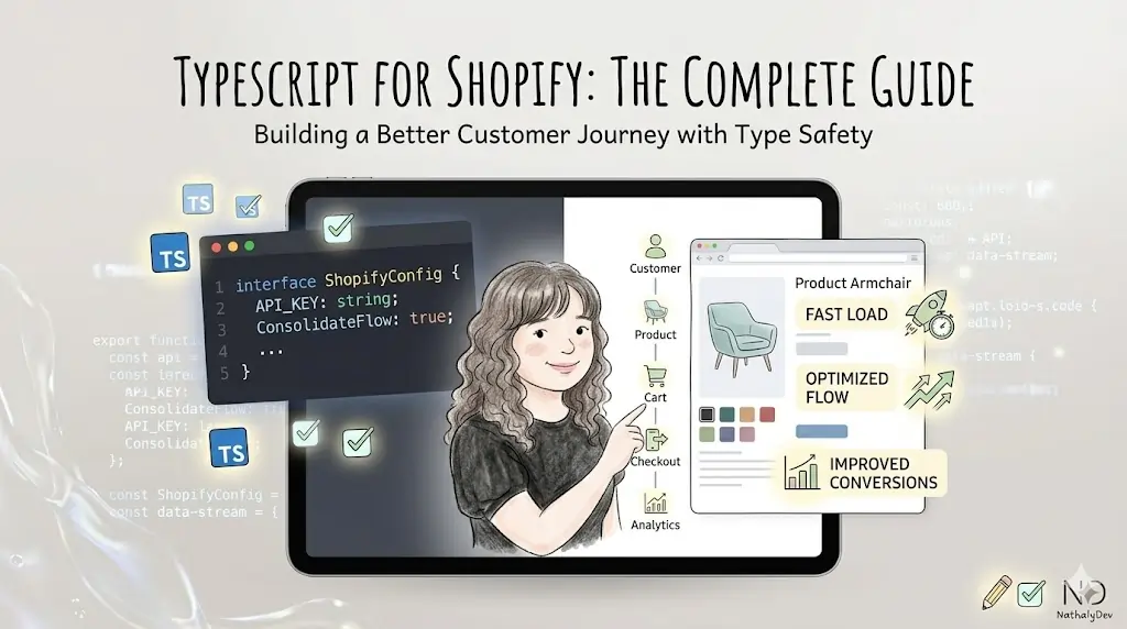 TypeScript code editor with Shopify development